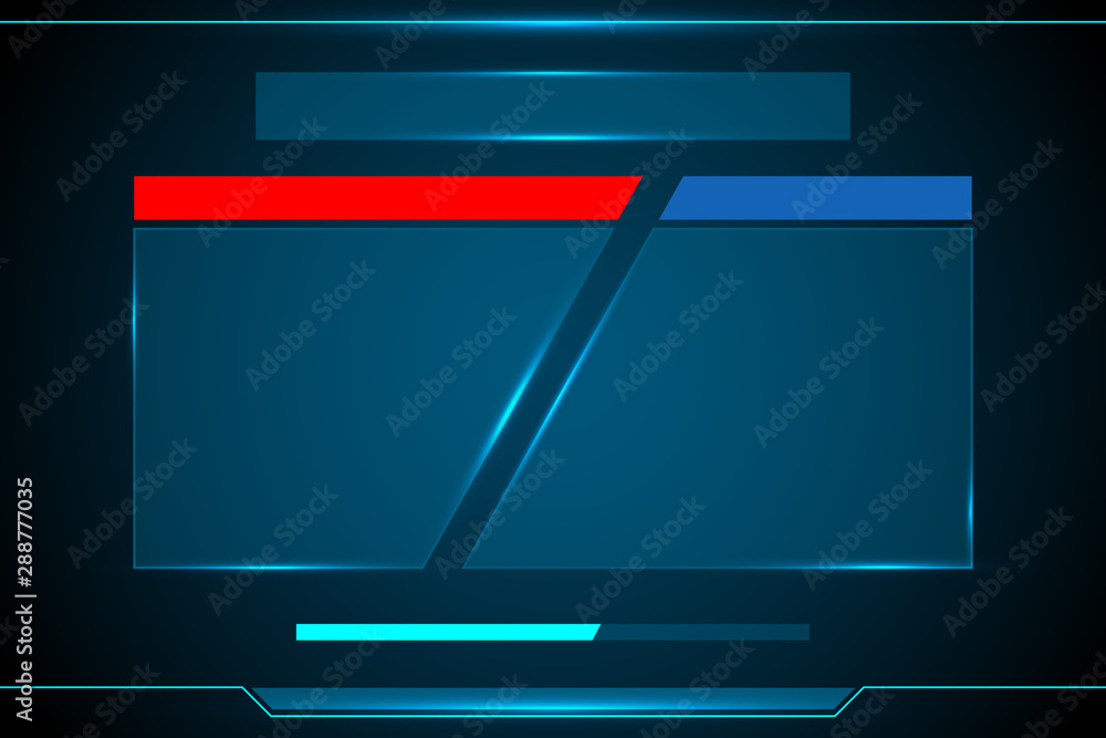Aufkleber game ui technology interface hud abstract design for digital business