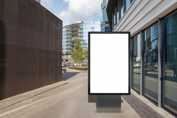 Blank street billboard poster