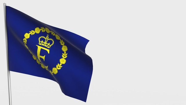 Eiir waving flag animation on Flagpole.