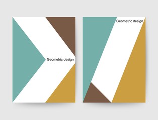 Set of Abstract geometric design banner web template. Simple minimalist Banner flyer design template for header, backdrop, background, advertising - vector illustration. eps 10