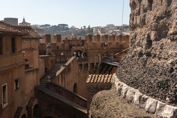 view of Castel Sant'Angelo in Rome Italy