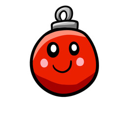 Cartoon Stylized Christmas Bulb