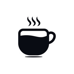 Coffee cup icon. Vector illustration