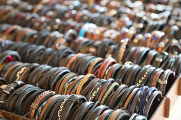 Fototapeta premium photos of necklaces and bracelets