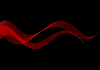 Abstract background waves. Black and red abstract background for wallpaper oder business card
