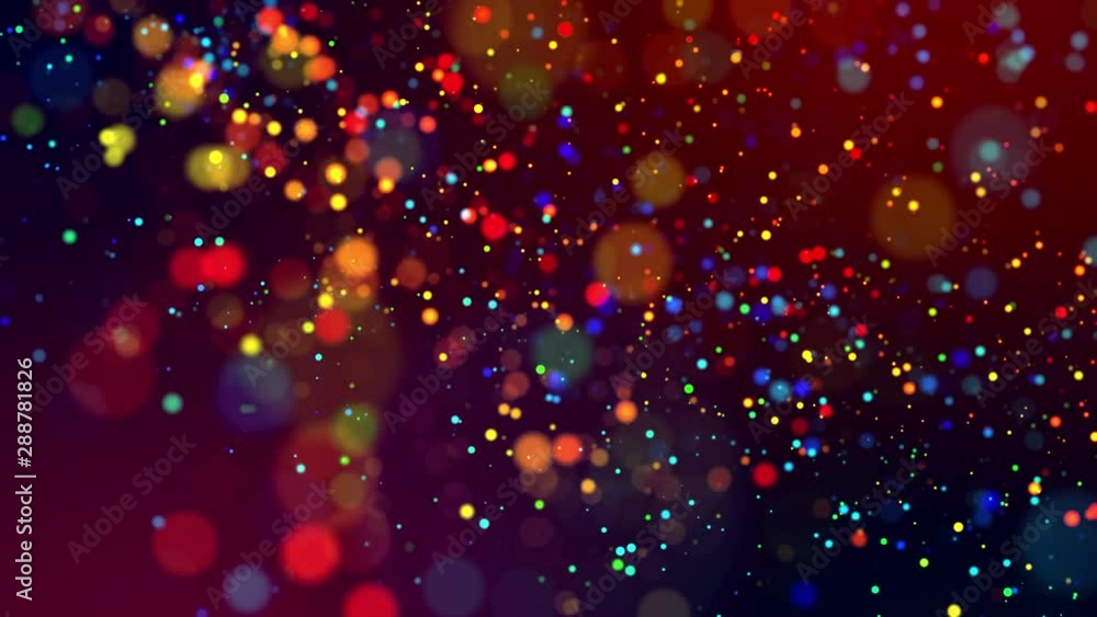 Aufkleber abstract glitter 4k background with shining bokeh, sparkling multi colored particles for bright fest