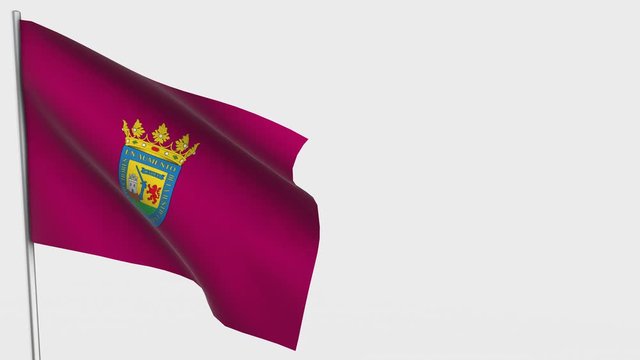 Alava waving flag animation on Flagpole.