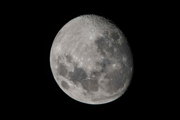 A Waxing Gibbous Moon in Namibia