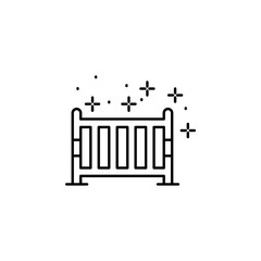 Cradle crib icon. Element of sweet dreams icon