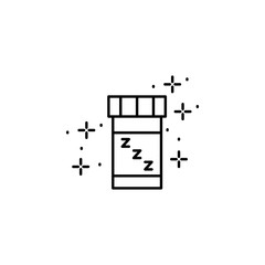 Pills hypnotic icon. Element of sweet dreams icon