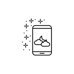 Application night icon. Element of sweet dreams icon