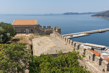 Panorama of city of Kavala from fortress, Greece