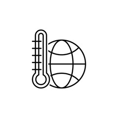 Ecology environment global warming icon. Element of ecology environment icon