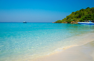 Beautiful tropical beach of Ko Lan, island near Pattaya, Thailand