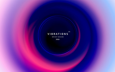 Abstract background with colorful smooth flow of colors. Beautiful blurred backdrop with amazing fluid gradient. Liquid design in trendy colors with gradual blend between shades. Vector illustration