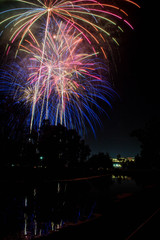 July 4th fireworks in Pasadena, CA 