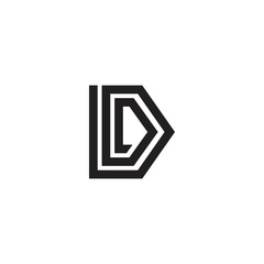Creative Modern letter D. Vector logo icon template