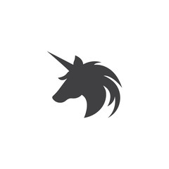 Unicorn. Vector logo icon template