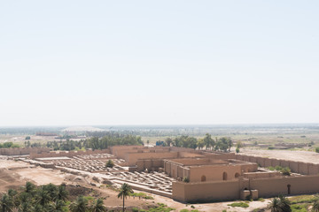 Babylon,Iraq–July 12,2019 Saddam Hussein palace