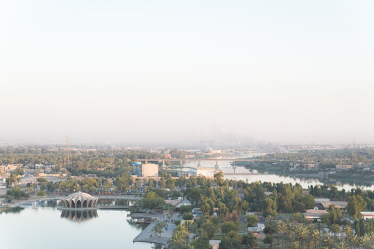 Baghdad, Iraq &ndash; July  04, 2019: Amusement park in Baghdad