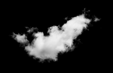 white clouds on black background