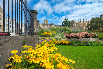 The Christ Church College and gardens at the University of Oxford