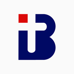 Obraz premium Design intelligent hidden message technology with the initials letter B