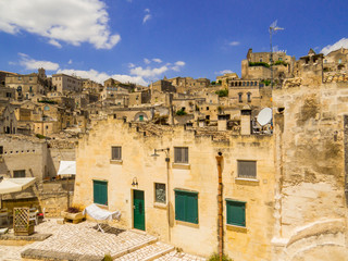 View of Matera, Basilicata, southern Italy