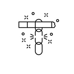 Addict, cigarette icon. Element of quit smoking icon