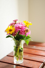 花瓶に生けた花