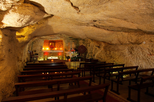 A church inside a cave in Lebanon