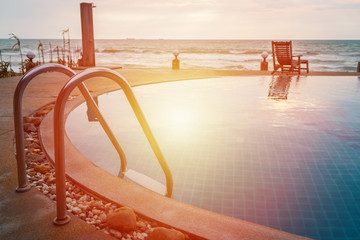 Fototapeta premium swiming pool with blue water