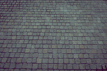 Cobblestone pavement texture