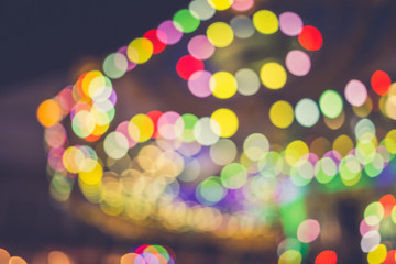 blur of light at carnival festival night market