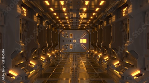 Science Background Fiction Interior Rendering Sci Fi