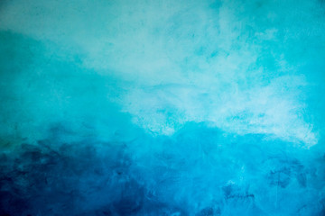 Old cement paint blue wall