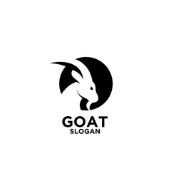goat logo icon design vector