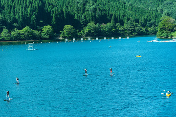 Fototapeta na wymiar 兵庫県・ダム湖の風景