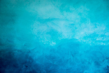 Old cement paint blue wall