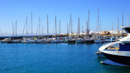 Fototapeta premium yachts in harbor