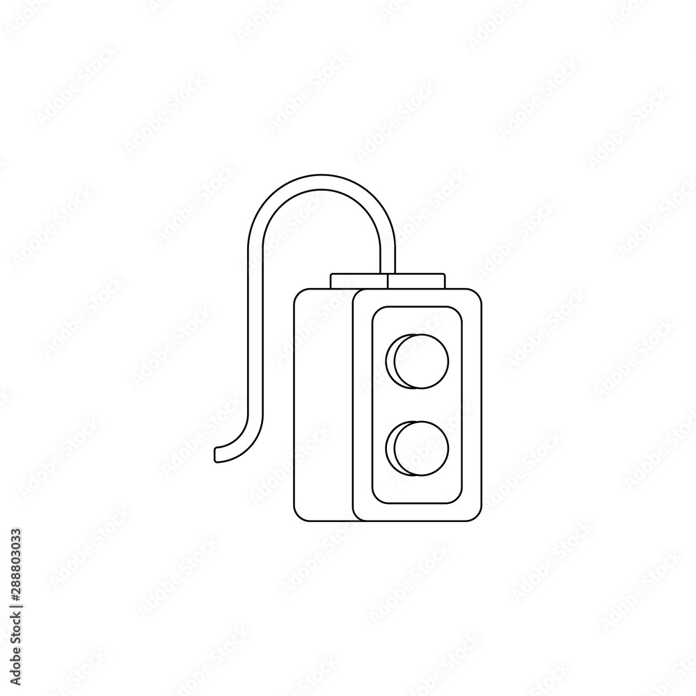 Poster remote production icon. element of production for mobile concept and web apps icon. outline, thin li