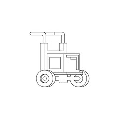 carriage production icon. Element of production for mobile concept and web apps icon. Outline, thin line icon for website design and development, app development