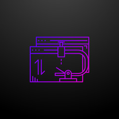 Comparative analysis nolan icon. Elements of web development set. Simple icon for websites, web design, mobile app, info graphics