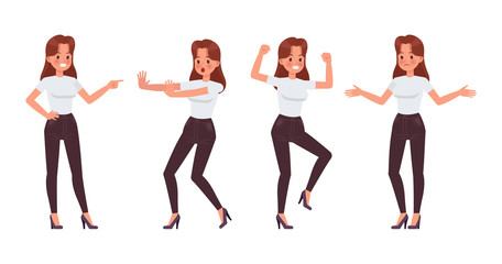 Woman character vector design. no3