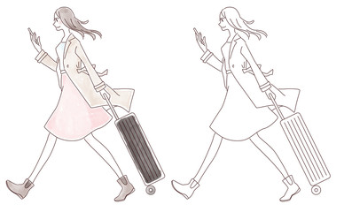 スマホを持って旅行