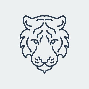 Tiger logo icon design illustration