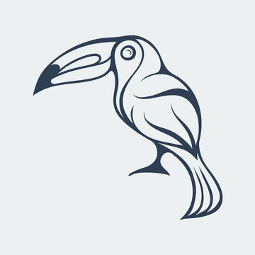 recommend clip art: toucan logo icon design illustration