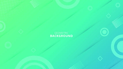 Obraz premium Gradient geometric shape background - Blue GradienT Background