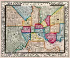 Plan of Baltimore 1863