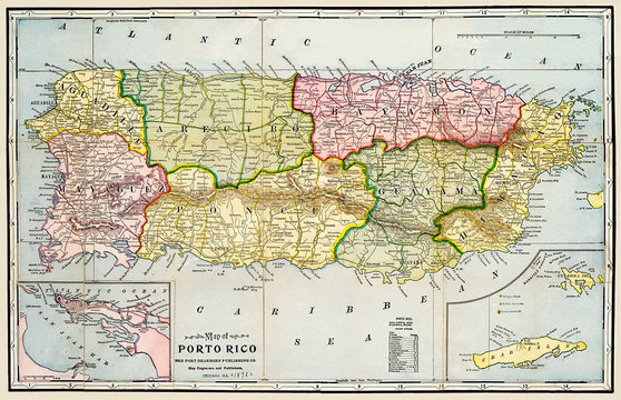Map of Porto Rico [Puerto Rico] 1895